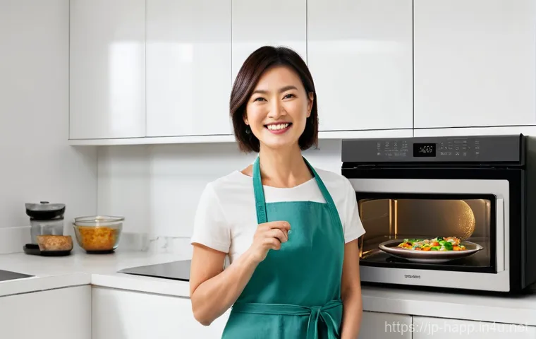 전자레인지 파워 설정 - **Prompt 1: Mastering Microwave Power Settings for Perfect Meals**
    A happy Japanese woman in her...