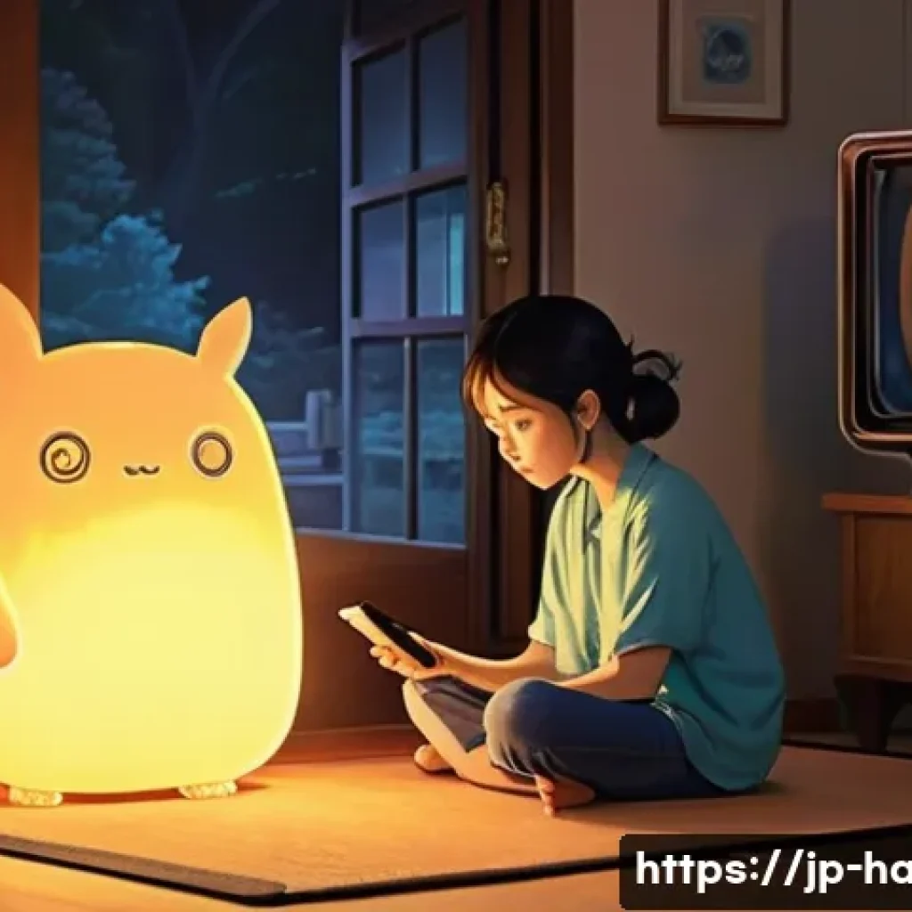 전자제품 에너지 소비 순위 - **Prompt:** A whimsical illustration in the style of a Studio Ghibli film, depicting a cozy, slightl...