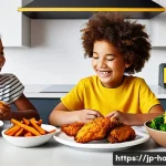 에어프라이어 레시피 모음 - **Prompt 1: A Vibrant Family Dinner with Healthy Air-Fried Favorites**
A cheerful, diverse famil...